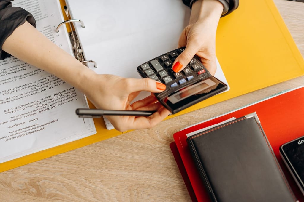 Slide Kantrex Pip: cálculos feitos na calculadora