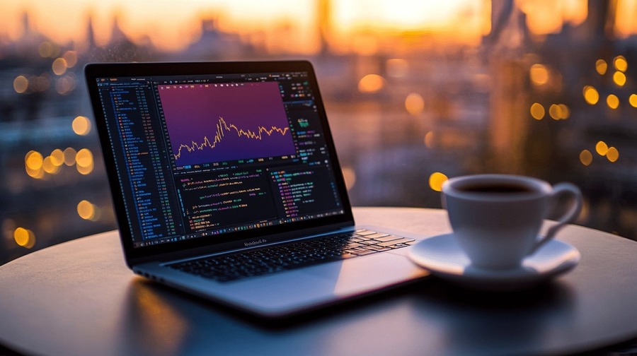 Bots de Trading 4 Notebook com grafico de acoes