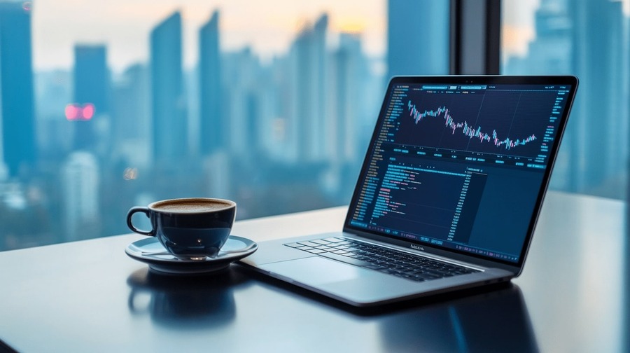Bots de Trading 2 Notebook com grafico financeiro